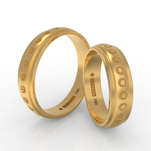 Éntasi - Anillos De Matrimonio Oro 18K - Ochun Joyeros - Ochun Joyeros